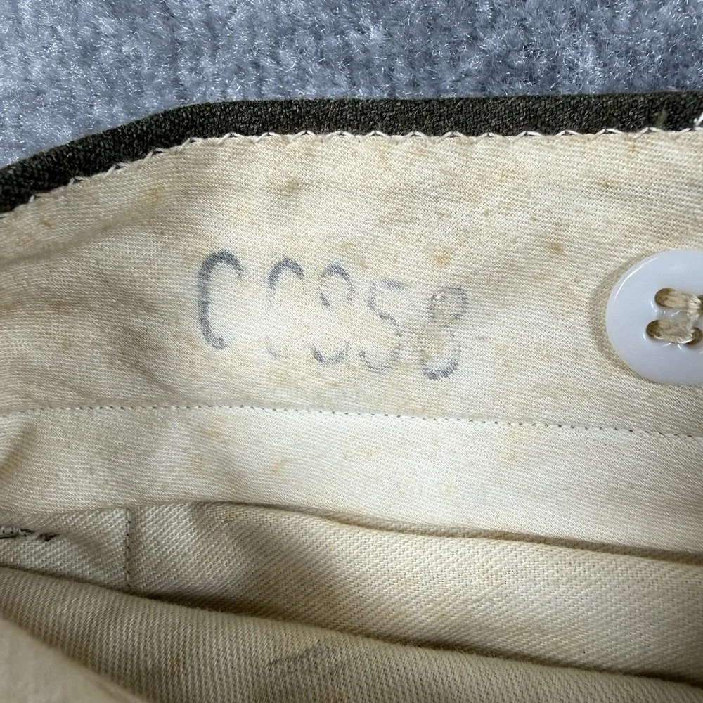 US Military Trousers‎ Men's 31x29 Olive Green Wool M-1952